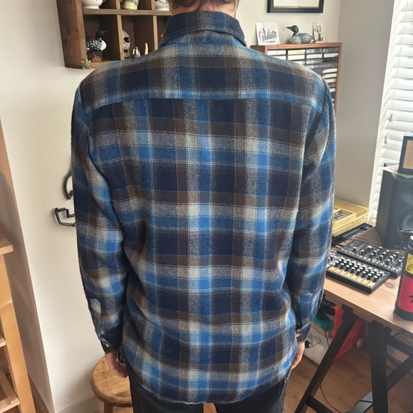 Vintage 80s Plaid Flannel Long Sleeve Button Down Shirt ~ Size Small - Picture 5 of 8